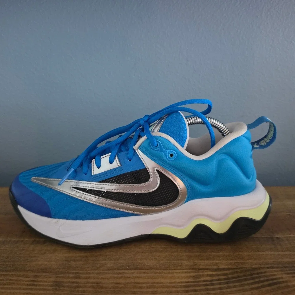 Nike Mens Giannis Immortality 3 Basketball Shoes Blue Silver DZ7533-400 Size 8